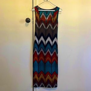 Zig Zag Silhouette Dress Size Medium